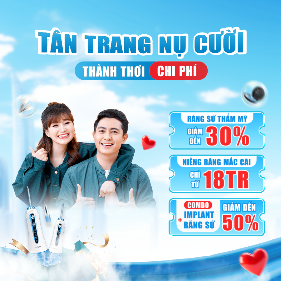 Chương trình ưu đãi Tân trang nụ cười - Thảnh thơi chi phí