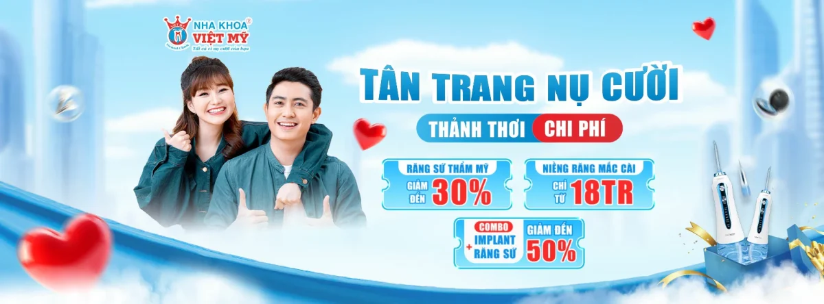 Banner tân trang nụ cười thảnh thơi chi phí