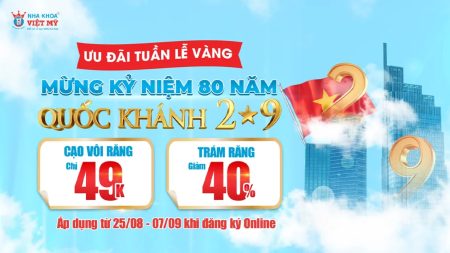 Ưu đãi Quốc Khánh - Nha khoa Việt Mỹ